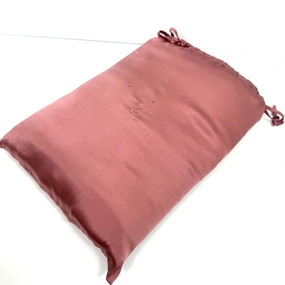 JOHNNY WAS Calme NEW 100% Cashmere Whipstitch Throw Blanket W Dust Bag Rose Pink